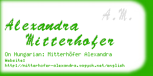 alexandra mitterhofer business card